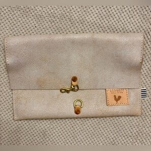 Meanwhile Back on the Farm White Birch Foldover clutch